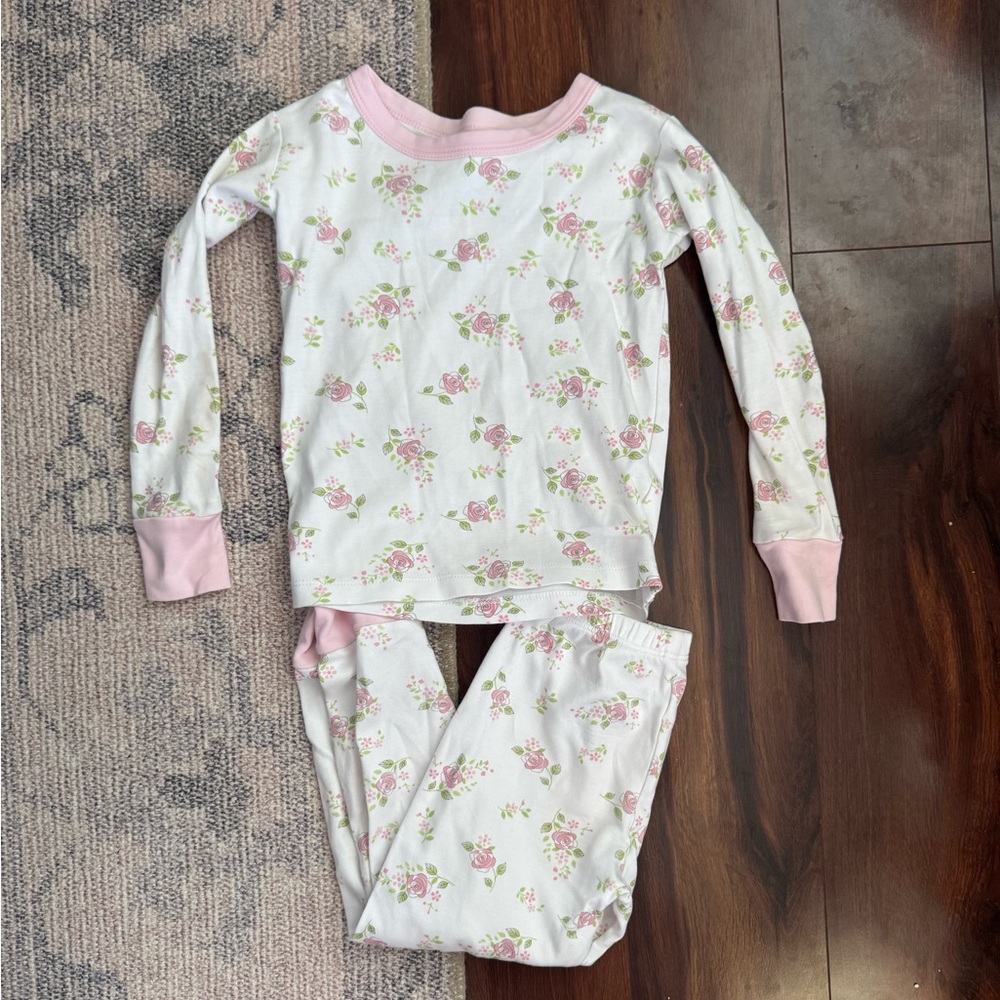 Girls' Pink rose Magnolia Baby pj set